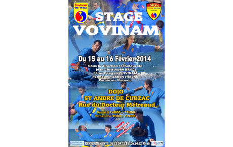 STAGE 15/16 FEVRIER 2014